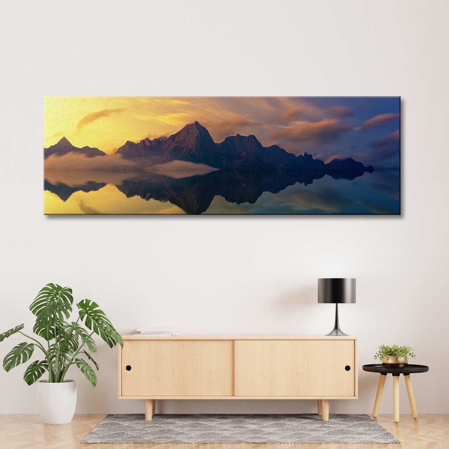 Atop a Majestic Mountain Canvas Wall Art