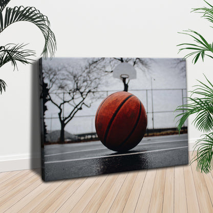 Basketball Court Baller Canvas Wall Art