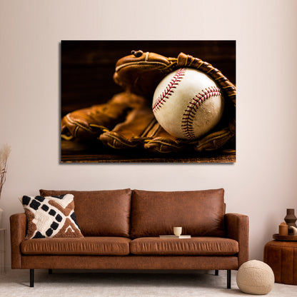 Baseball Essence Canvas Wall Art