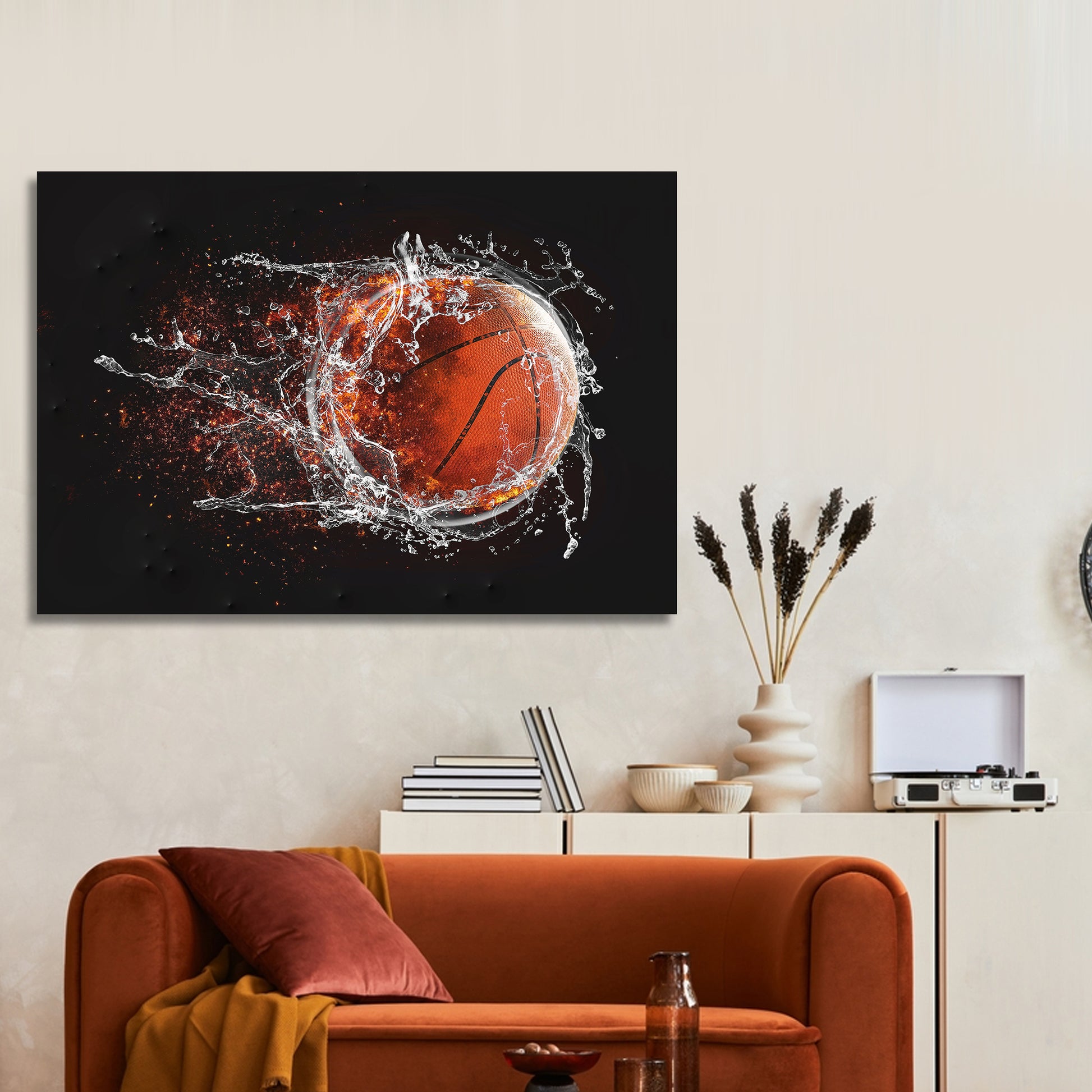 Basketball Power Surge Canvas Wall Art