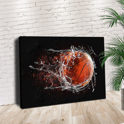 Basketball Power Surge Canvas Wall Art