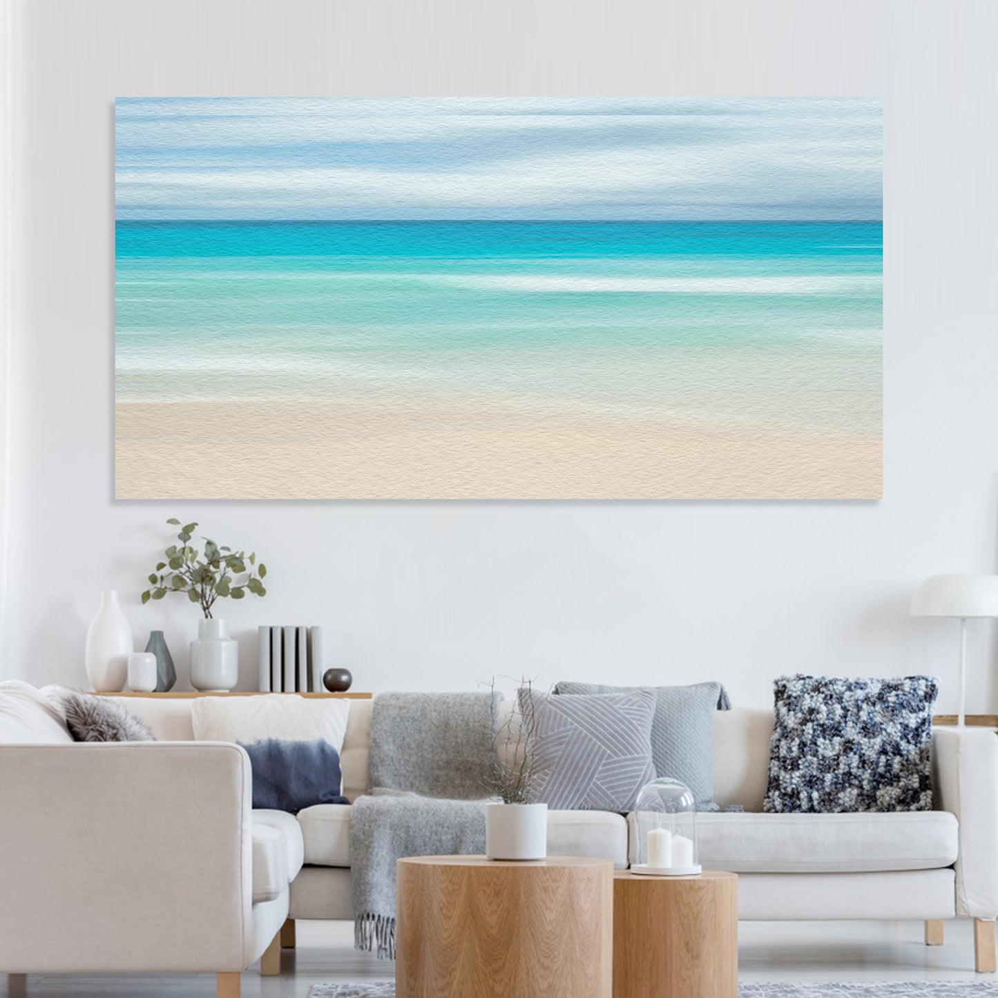 Beach Dreams Abstract Canvas Wall Art