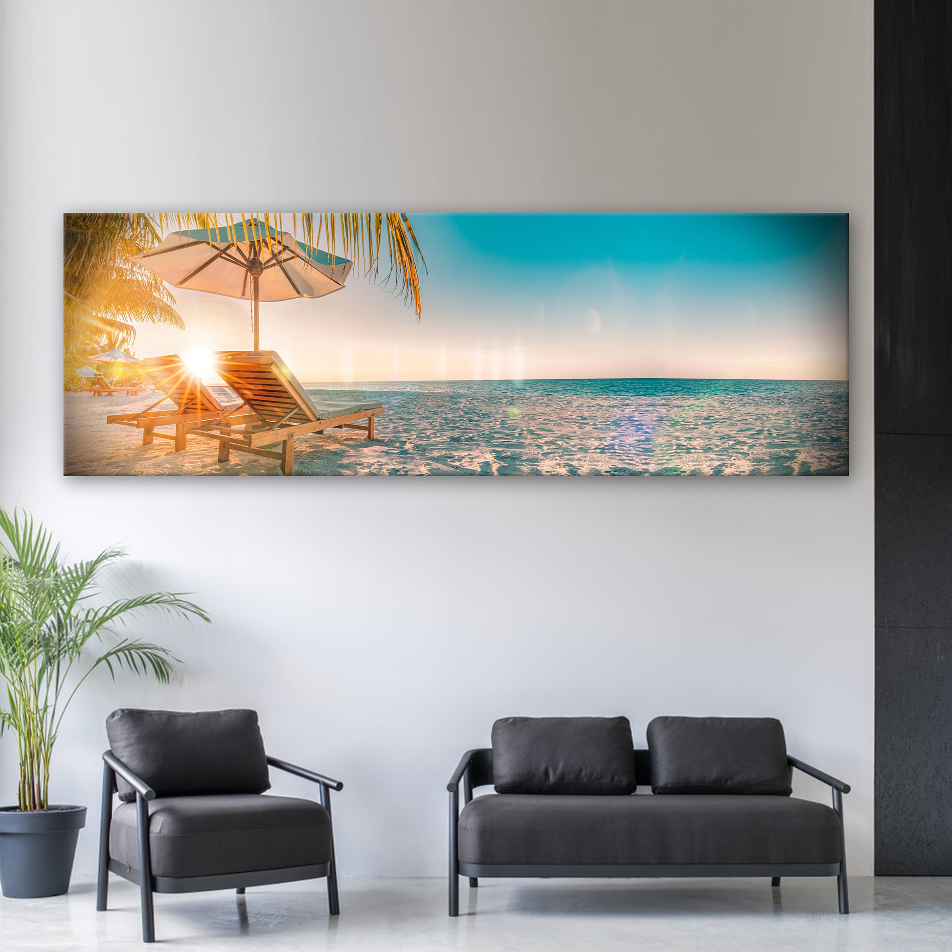 Beachside Relaxation Canvas Wall Art II