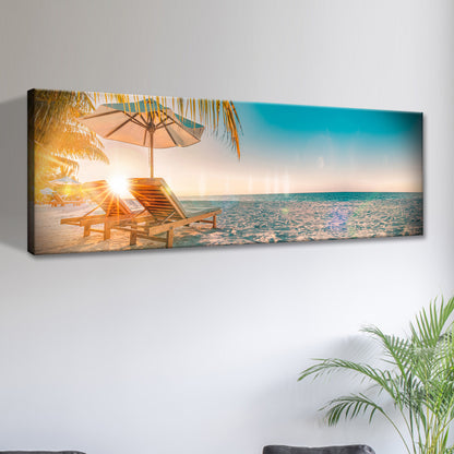 Beachside Relaxation Canvas Wall Art II