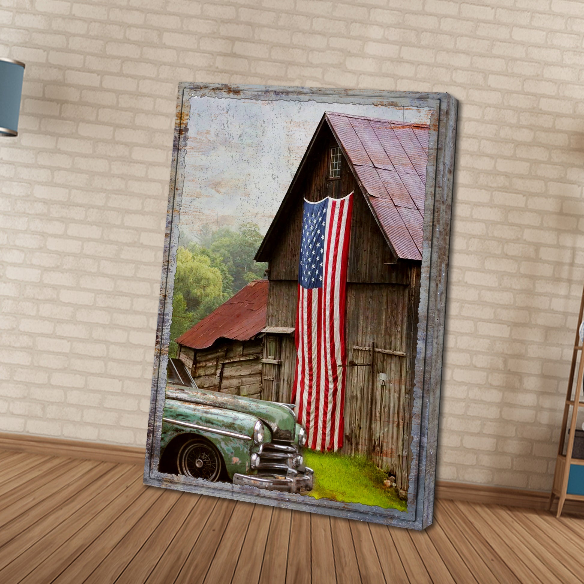 Country Barn in the USA Canvas