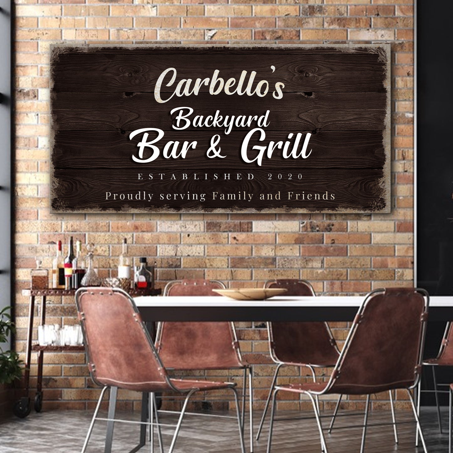 Backyard Bar & Grill Sign