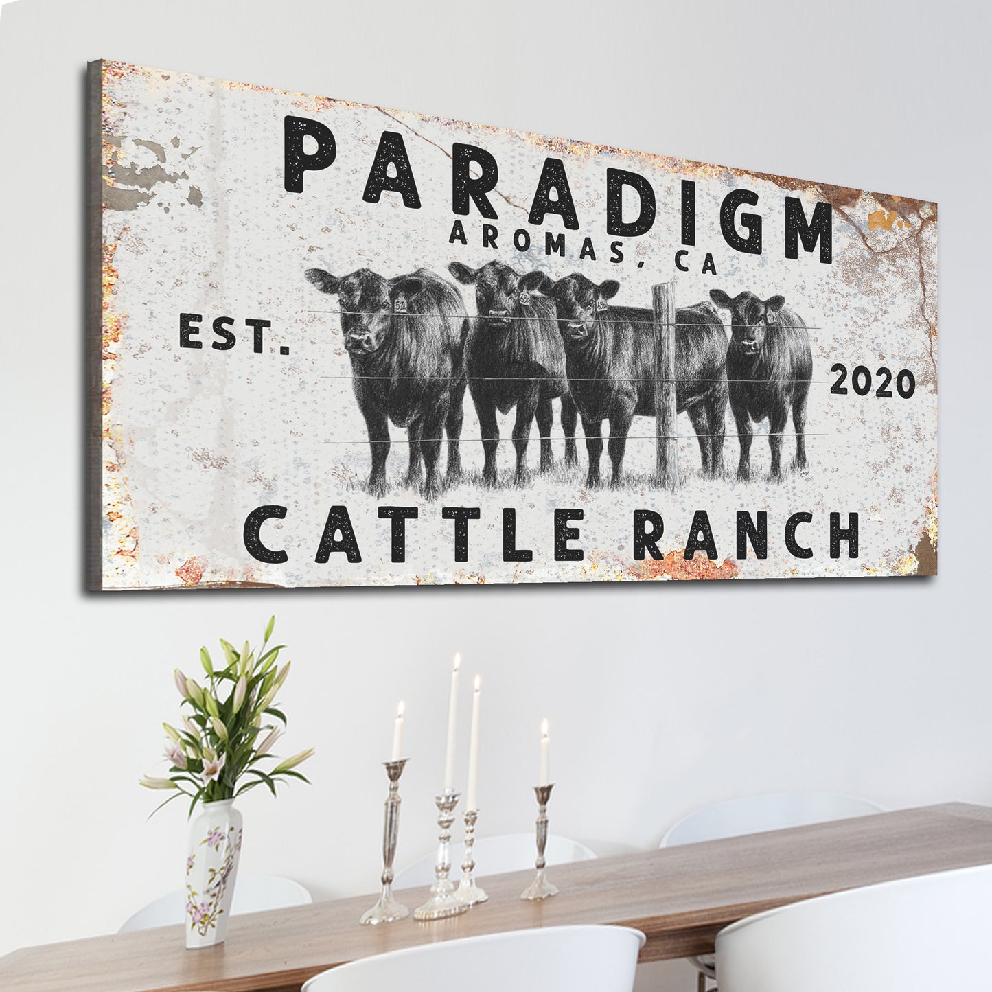 Cattle Ranch Sign