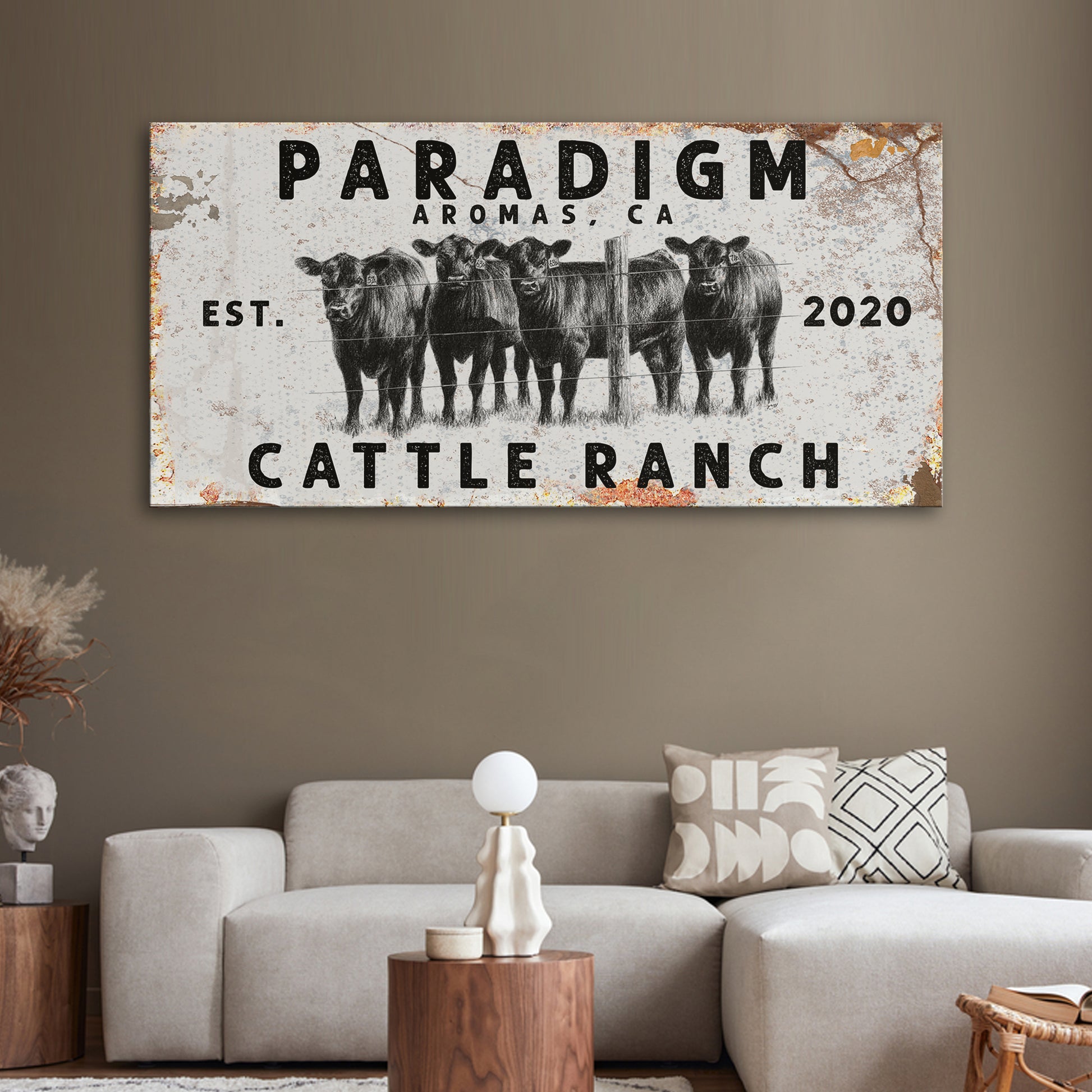 Cattle Ranch Sign