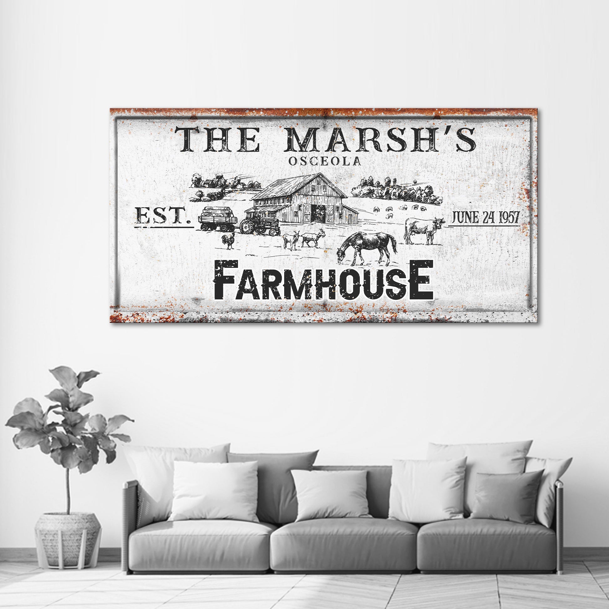 Rustic Farmhouse Sign