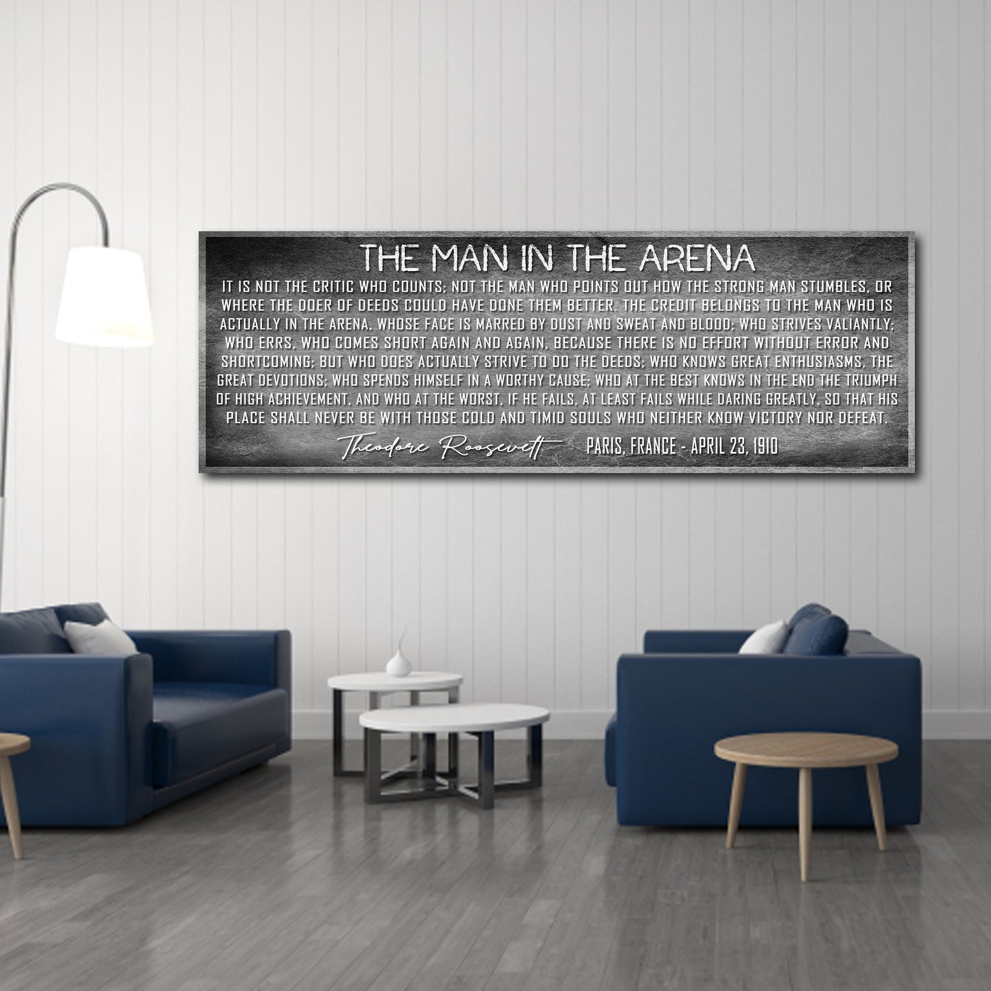 The Man In The Arena Sign