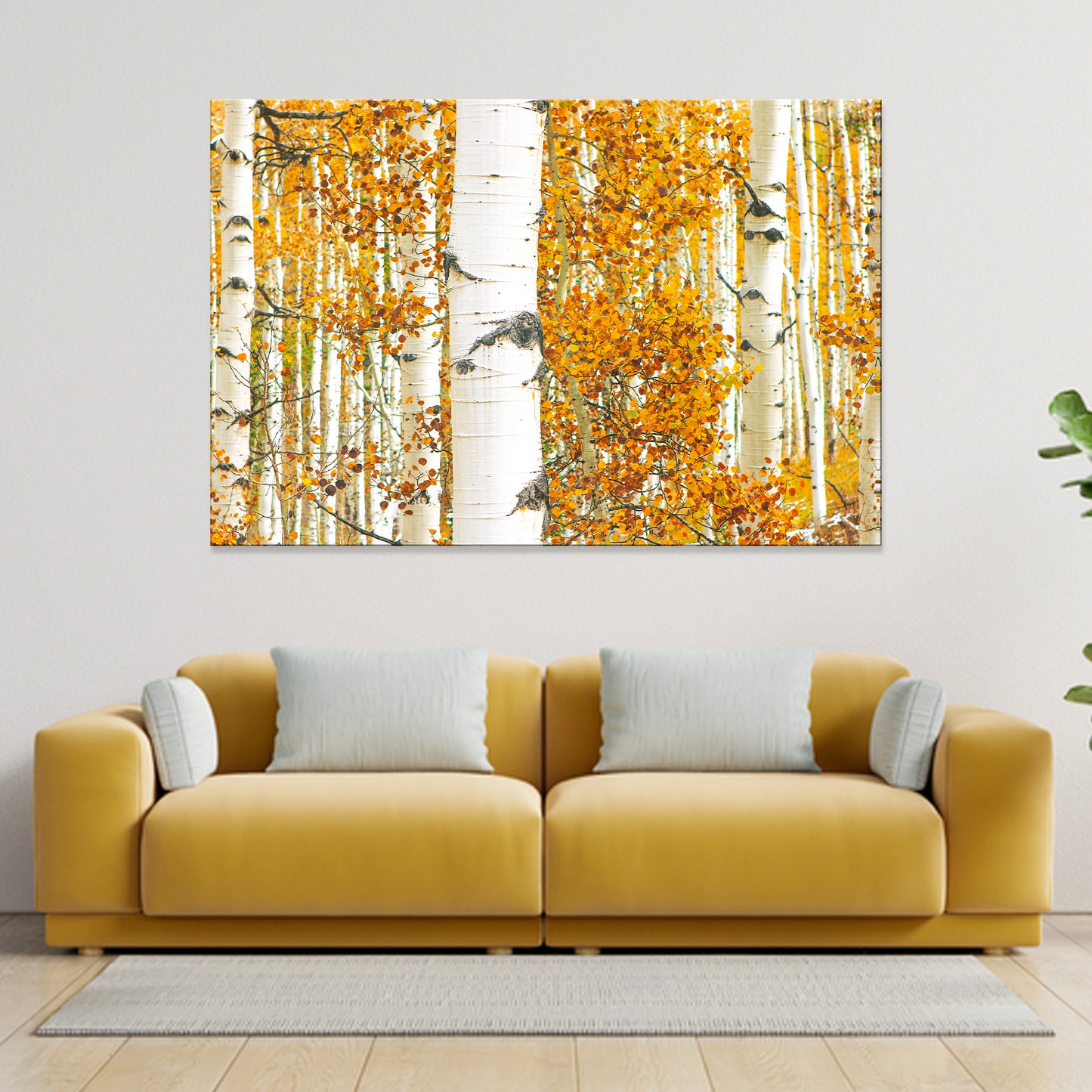 Canvas Wall Art Autumn's Tree Bark Textures