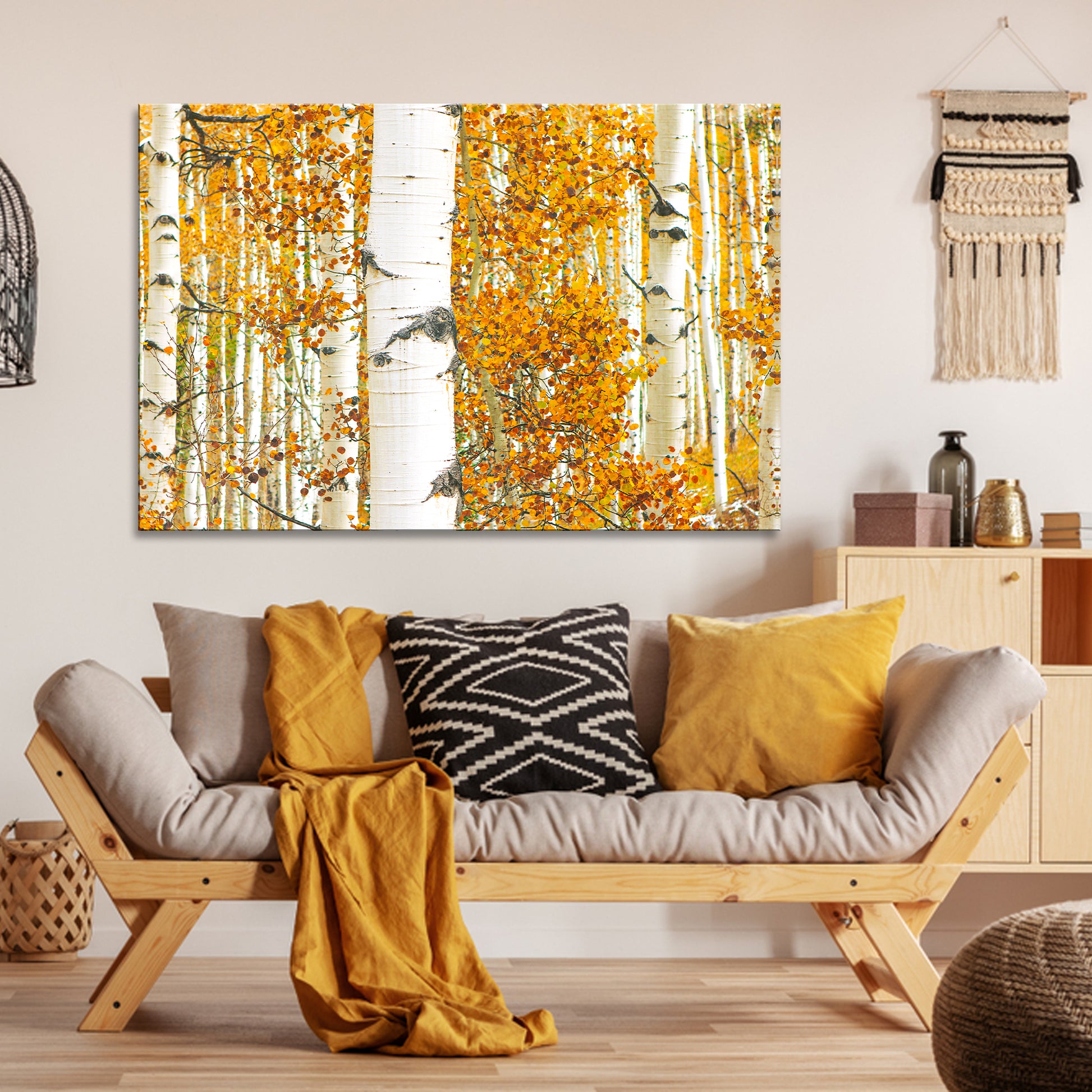 Canvas Wall Art Autumn's Tree Bark Textures