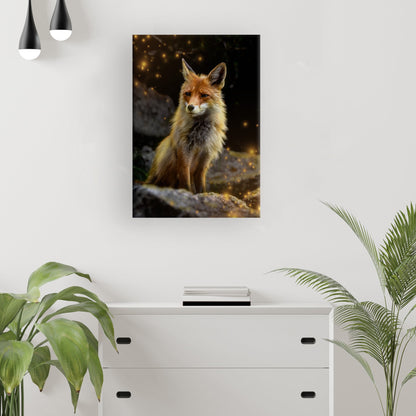 Canvas Wall Art  Fox in the Enchanted Forest