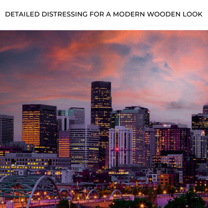 Denver Skyline Brilliance Canvas Wall Art