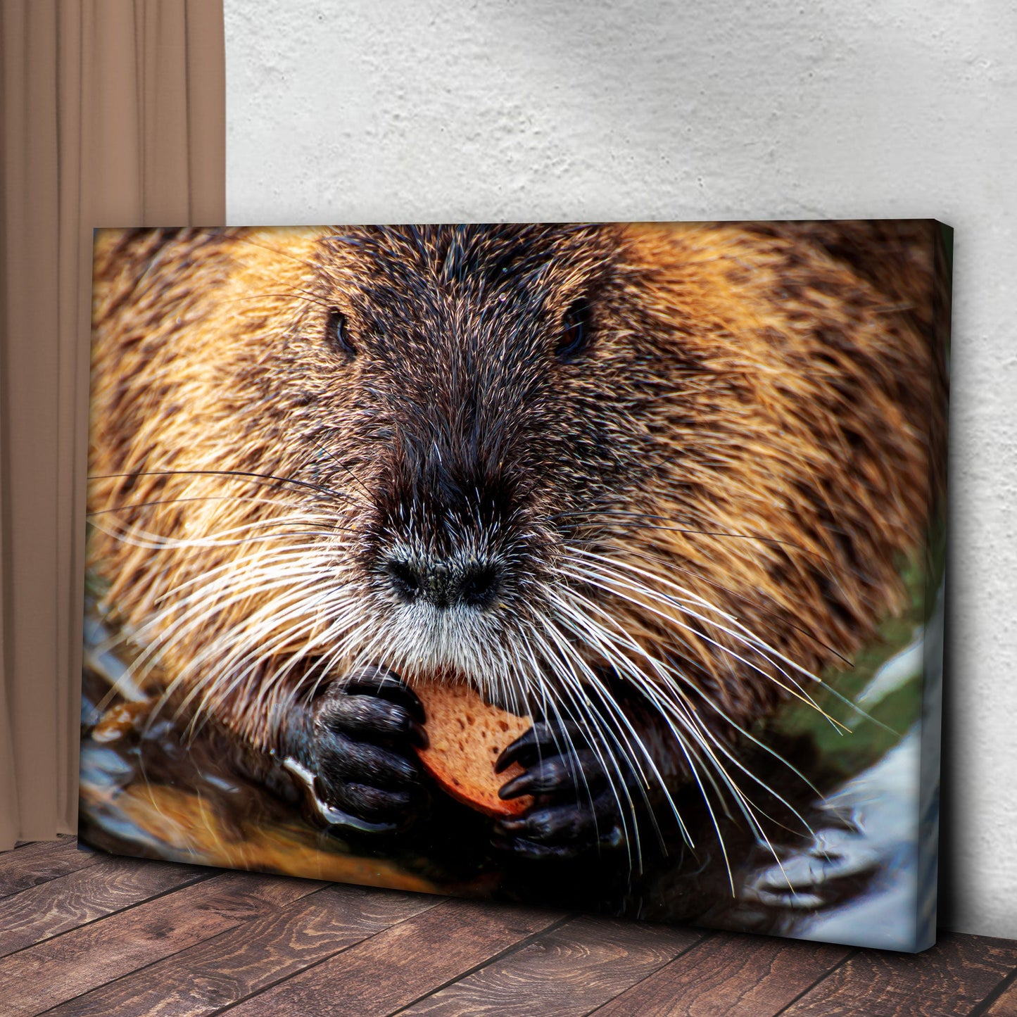 Beaver's Forest Retreat Canvas Wall Art