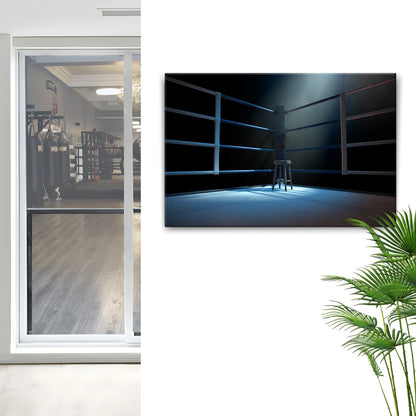 Ringside Perspective  Boxing Corner Canvas Wall Art