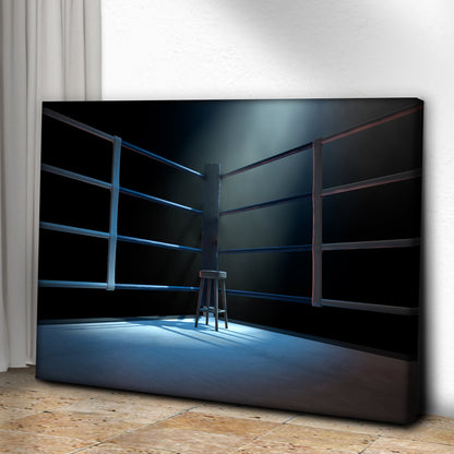 Ringside Perspective  Boxing Corner Canvas Wall Art