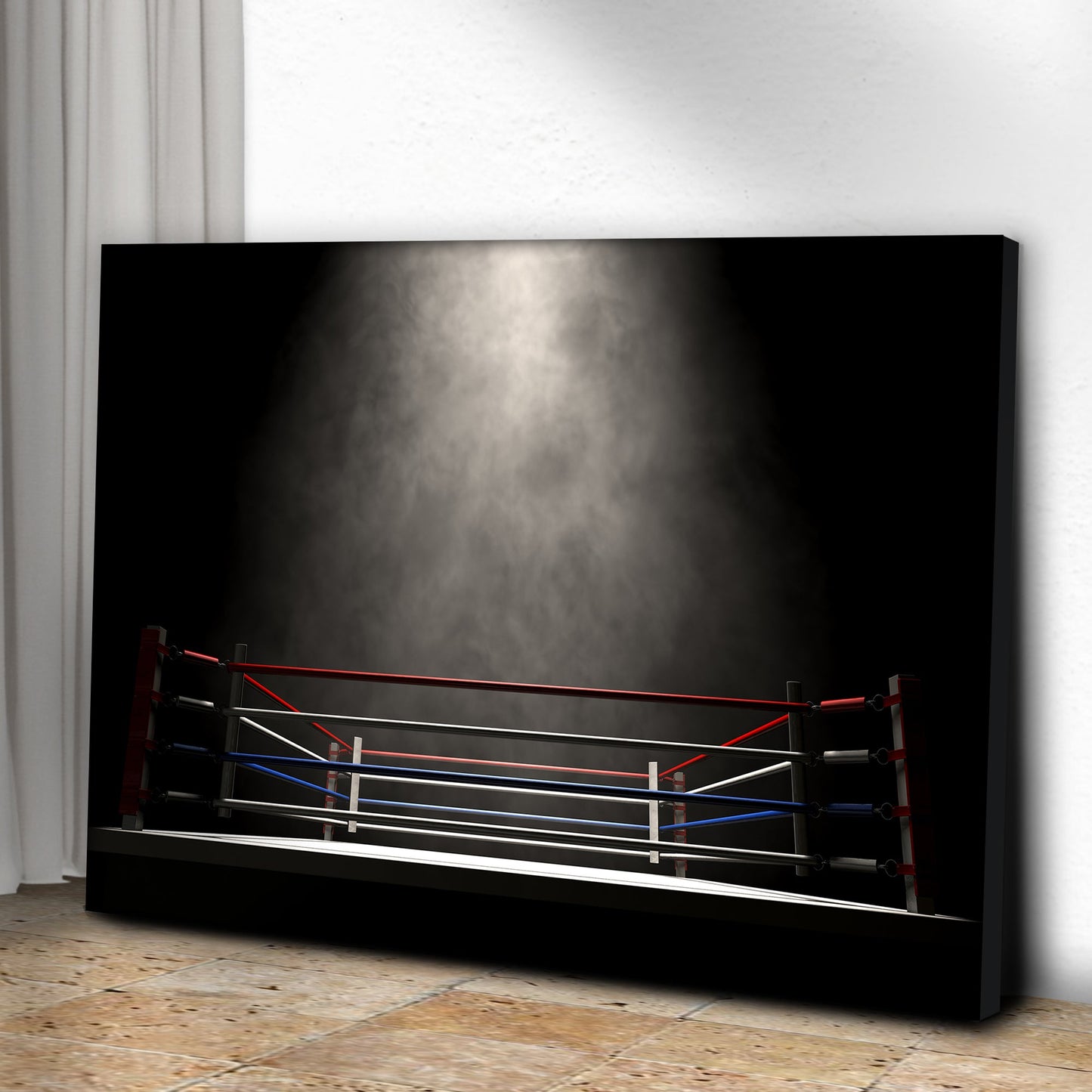 Ringside Perspective  Boxing Ring Canvas Wall Art