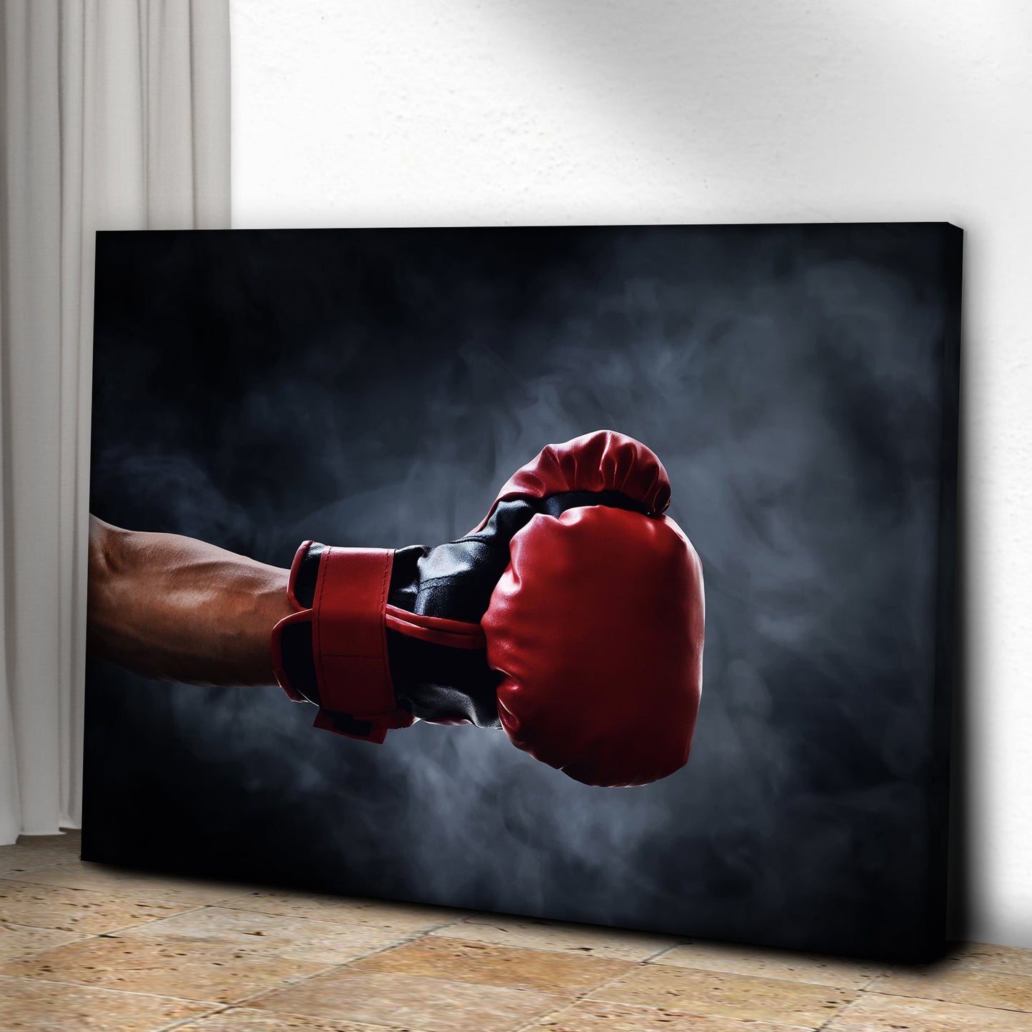 Determined Spirit  Boxing Determined Boxer Canvas Wall Art