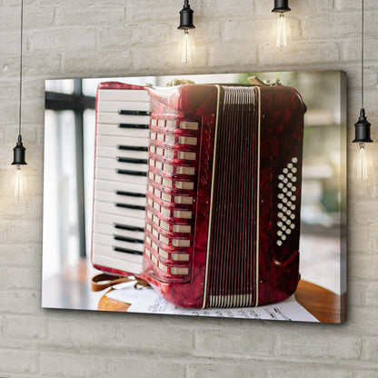 Rustic Musical Instrument Close-up Canvas