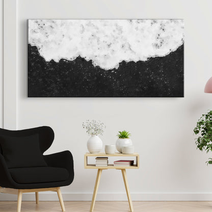 Monochrome Texture Symphony Canvas Wall Art