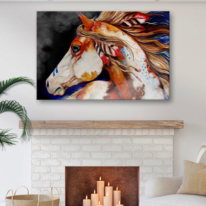 War Horse Chronicles Cherokee War Horse Canvas Wall Art