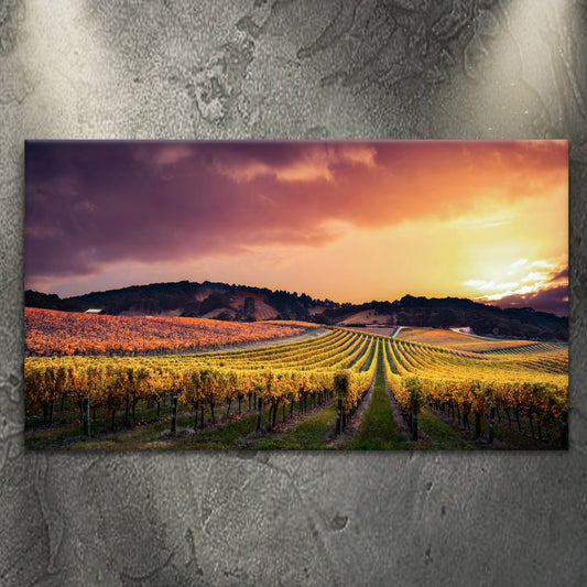 Barossa Valley Sunset Symphony Canvas Wall Art