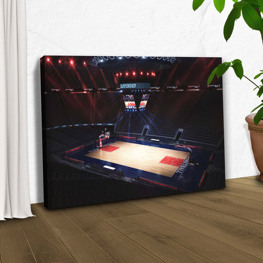 Basketball Arena Intensity Canvas Wall Art