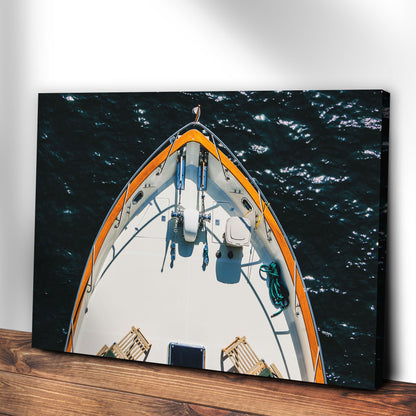 Yacht Serenity  View Aboard Canvas Wall Art