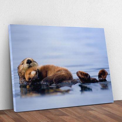 Beaver on the Water Canvas Wall Art from the Forest