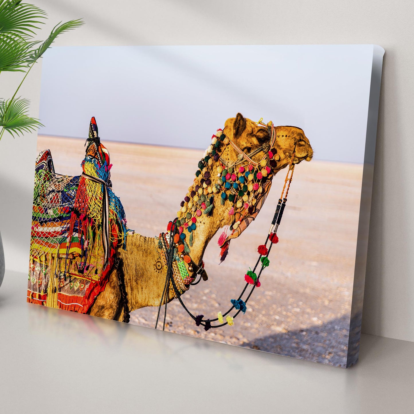Desert Elegance  Camel Muzzle Canvas Wall Art