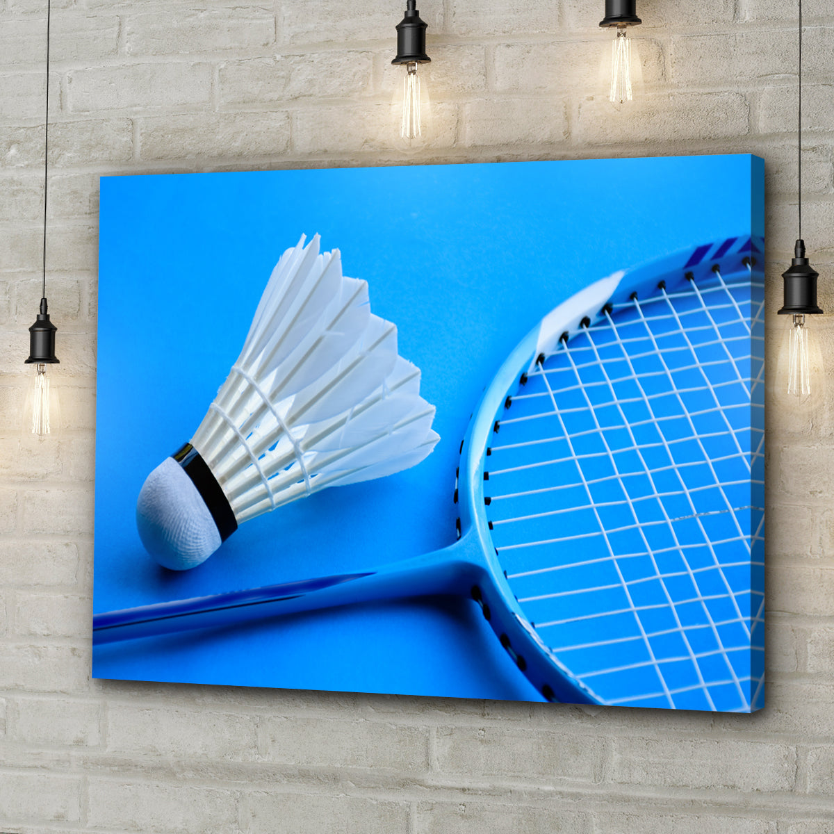 Canvas Wall Art  Competitive Badminton