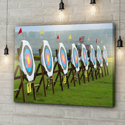 Canvas Wall Art  Archery Targets Awaiting Arrows