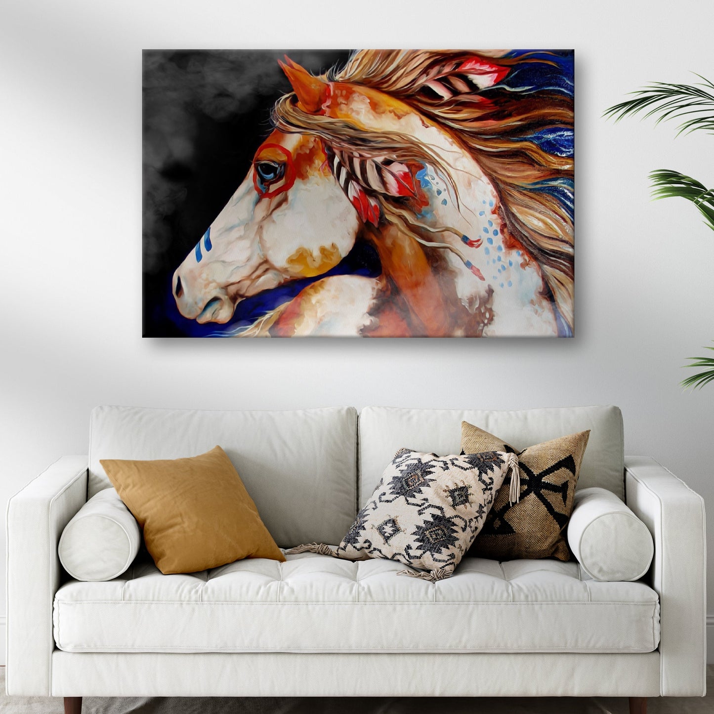 War Horse Chronicles Cherokee War Horse Canvas Wall Art