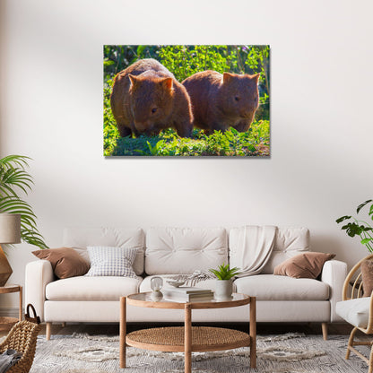 Wombat Habitat Canvas Wall Art