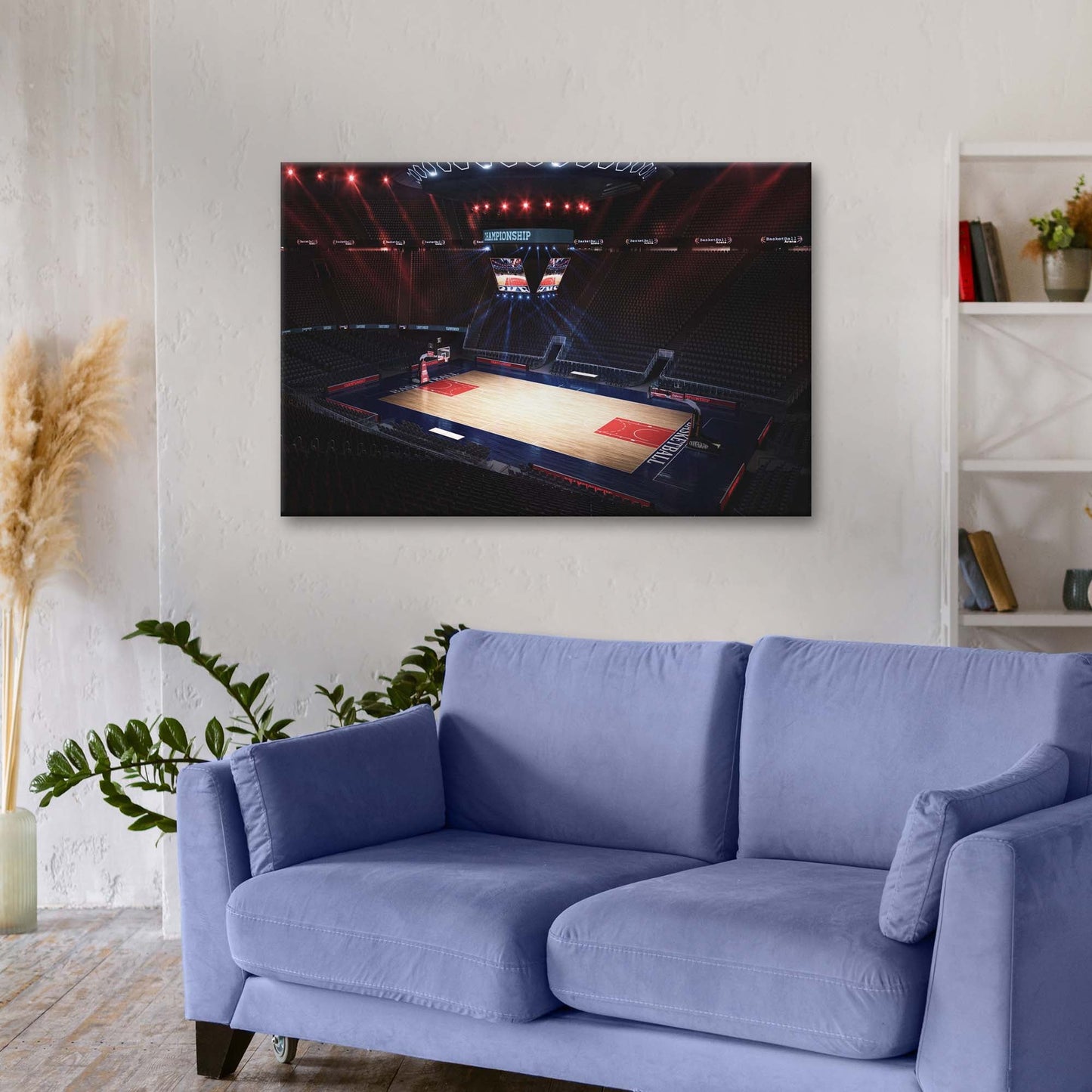 Basketball Arena Intensity Canvas Wall Art