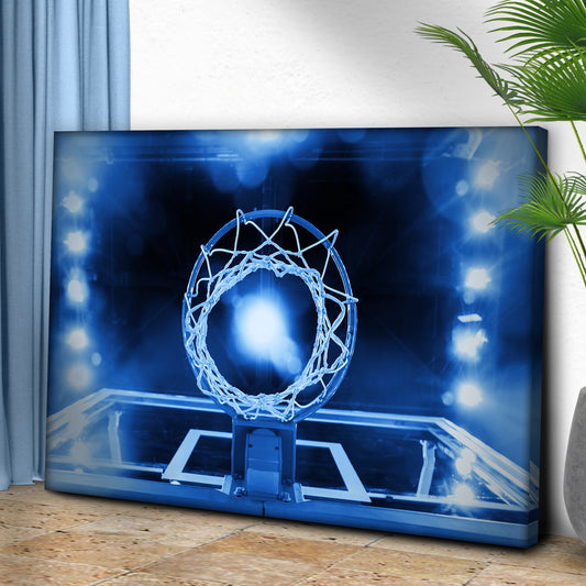 Basketball Hoop Horizon Canvas Wall Art