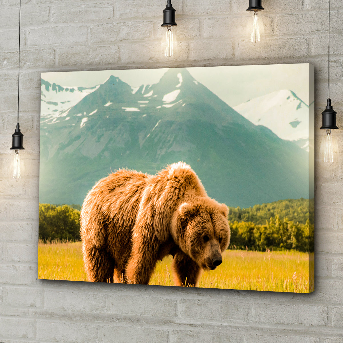 Bear's Wilderness Adventure Canvas Portrait