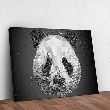 Panda at Attention  Canvas Wall Art in the Woods