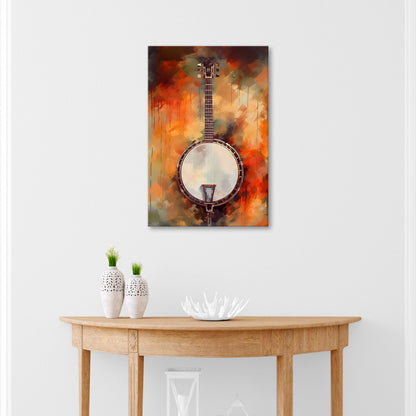 Banjo Water Serenade Canvas Wall Art