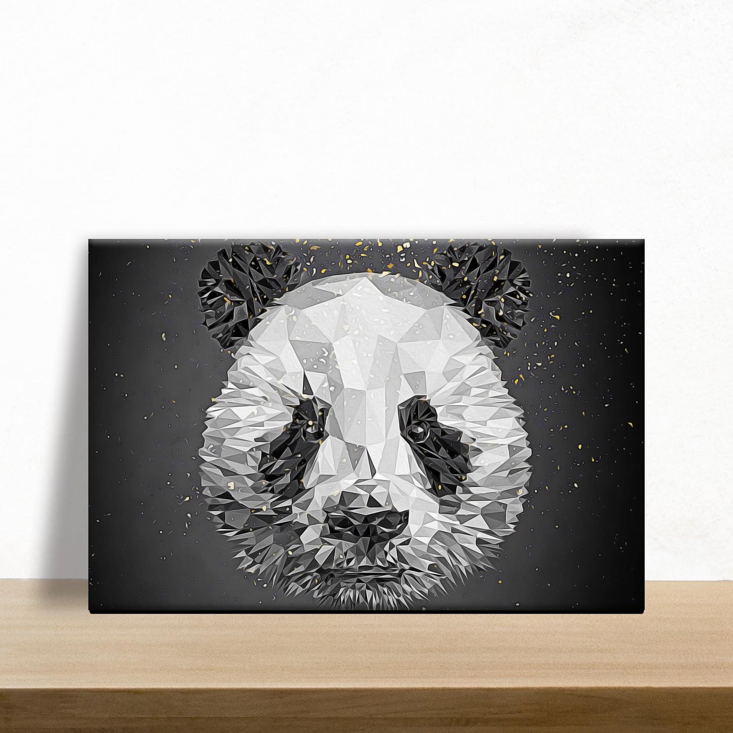 Panda at Attention  Canvas Wall Art in the Woods