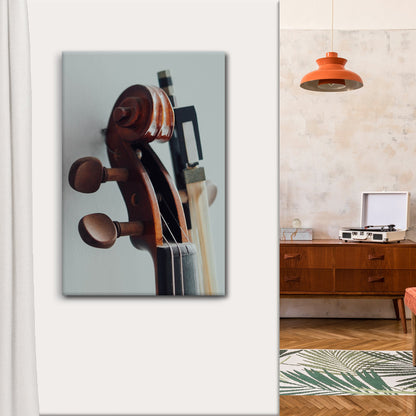 Intimate Sounds Clarinet Up Close Canvas Wall Art