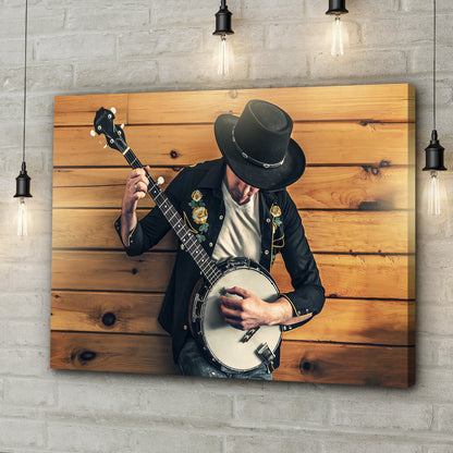 Banjo Melodies Canvas Wall Art