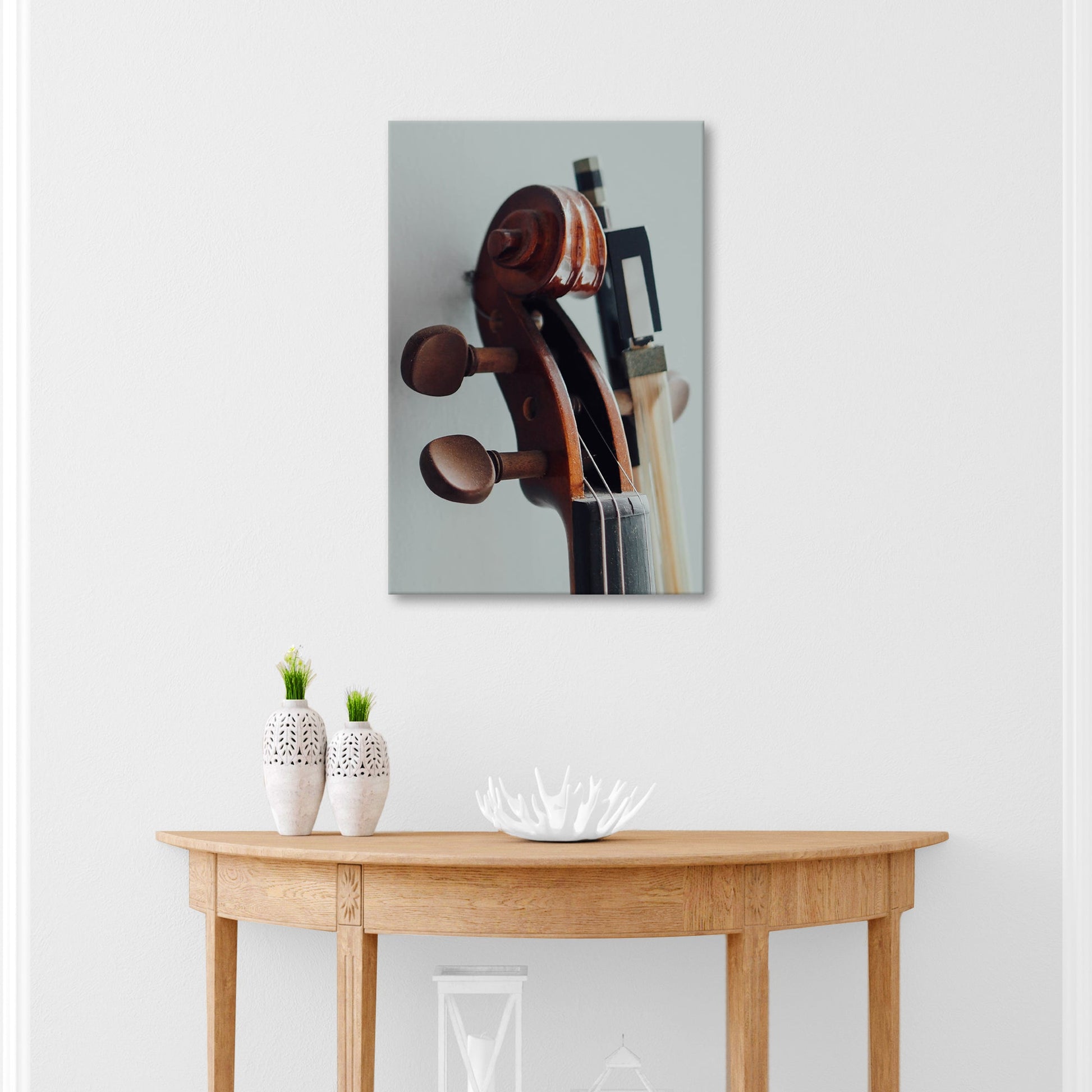 Intimate Sounds Clarinet Up Close Canvas Wall Art