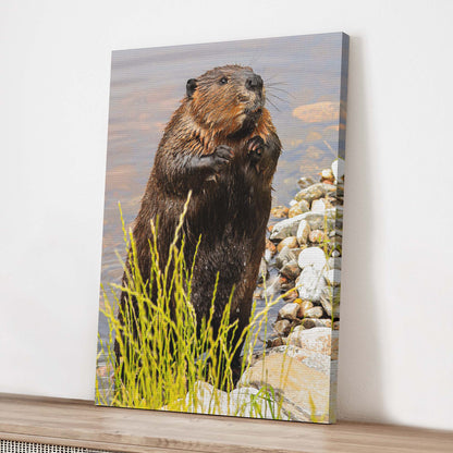 Beaver's Forest Haven Canvas Wall Art