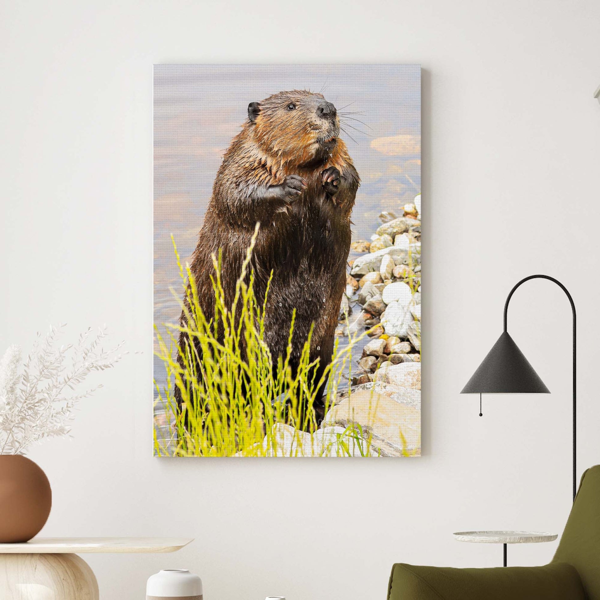 Beaver's Forest Haven Canvas Wall Art