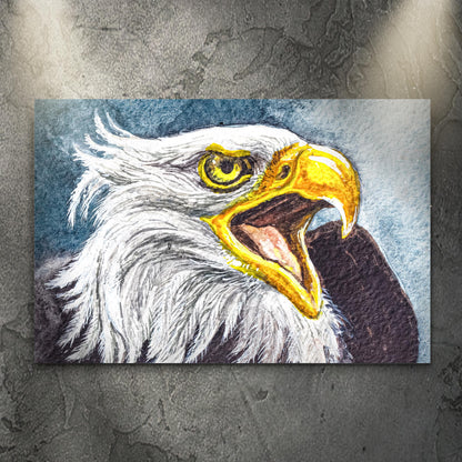Watercolor American Eagle Artwork