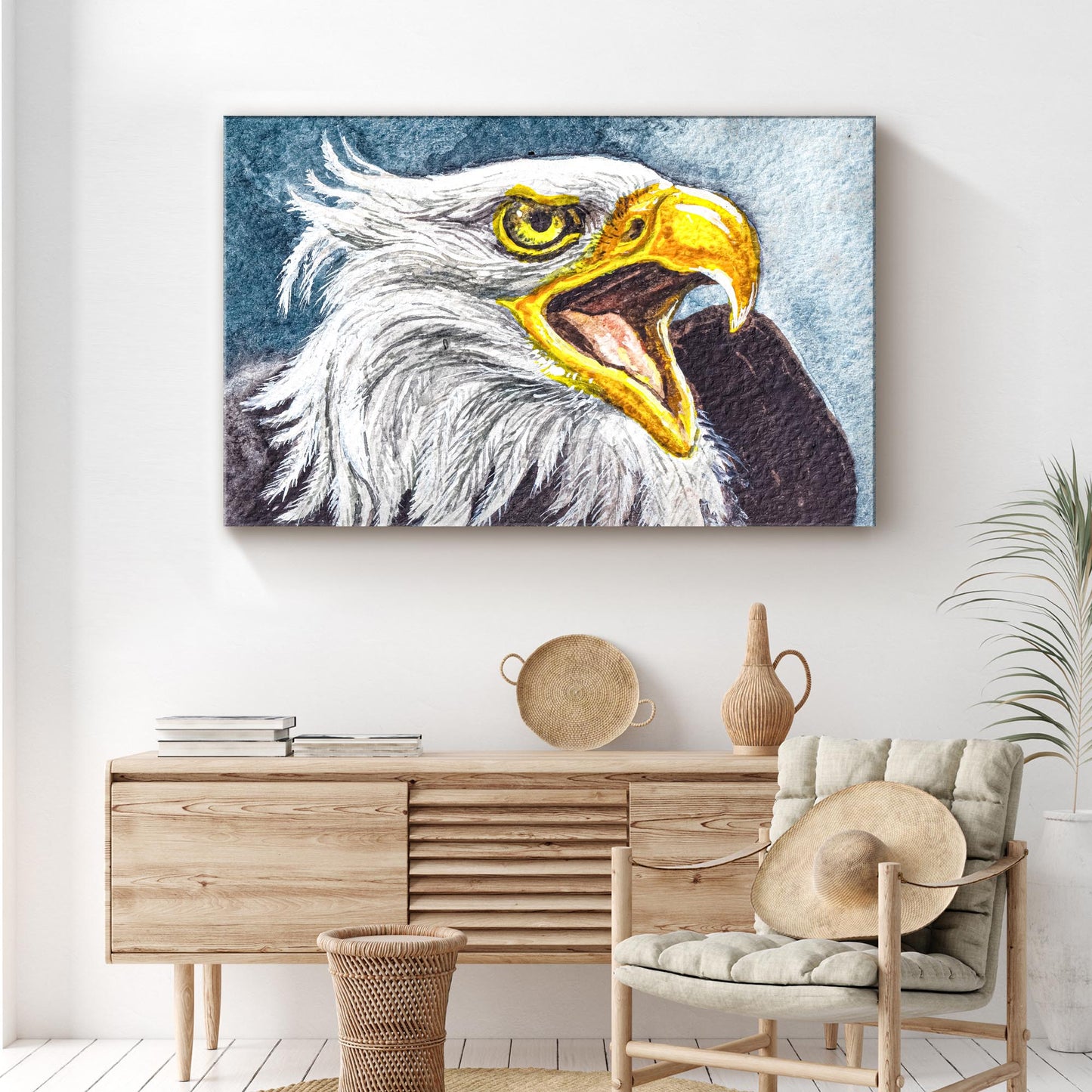 Watercolor American Eagle Artwork